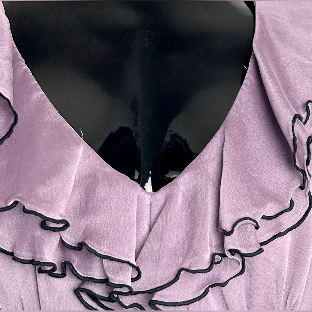 Black and Lavender Mini Dress NWOT - Picture 6 of 10